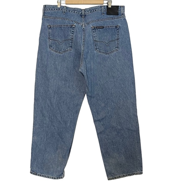 Harley Davidson Mens Genuine Motor Medium Wash Straight Leg Jeans size 40 x 30 - Picture 2 of 13